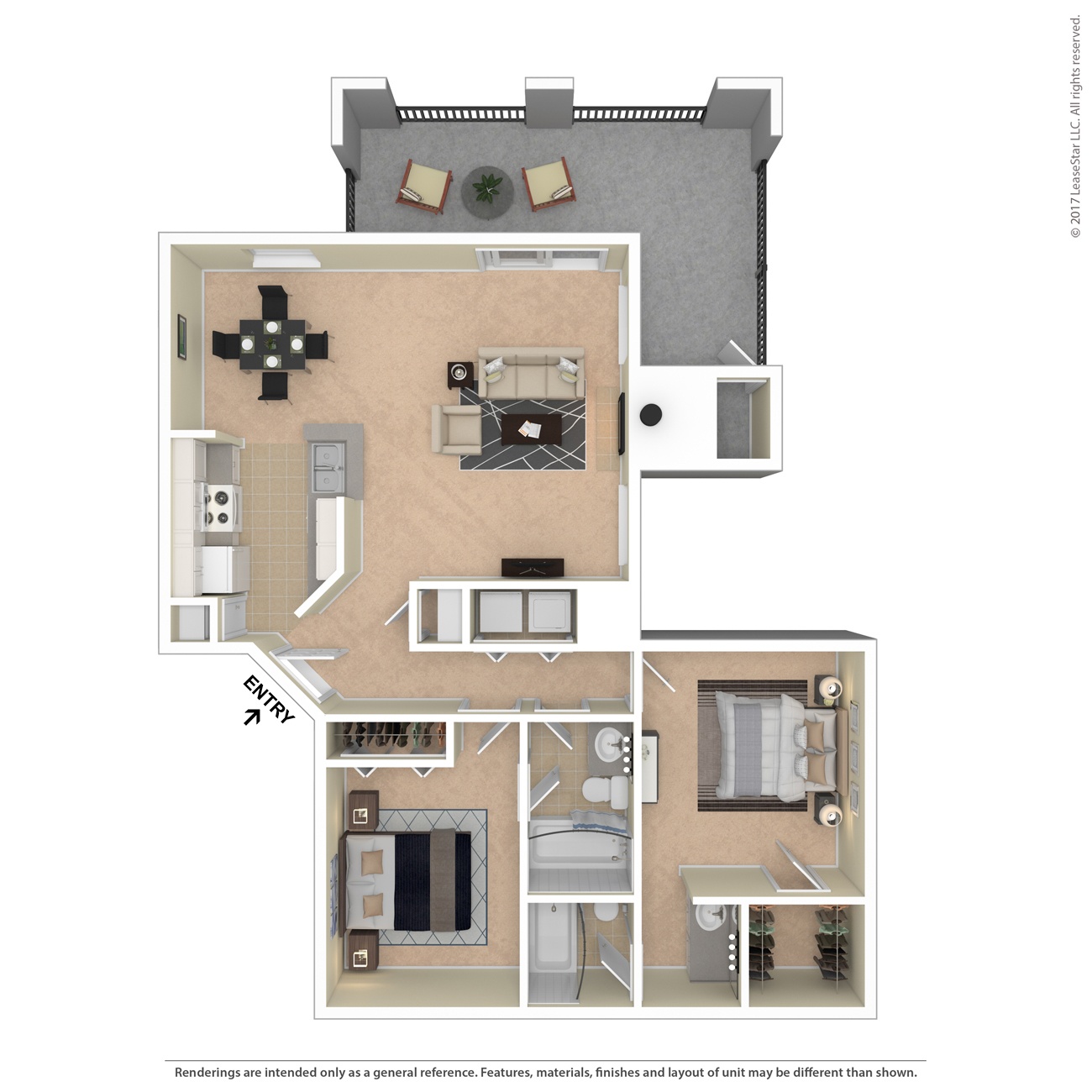 A floor plan of a house with a kitchen